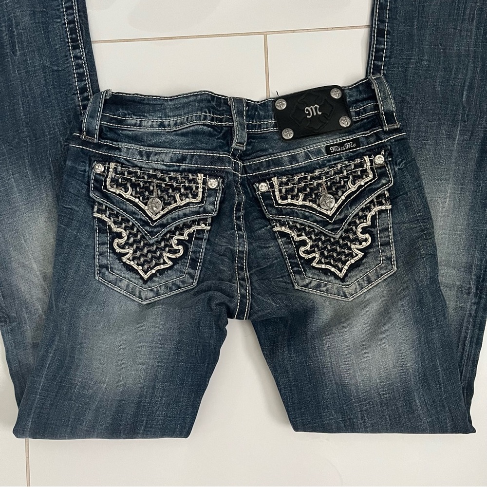 Miss Me Low-Rise Boot-Cut Jeans